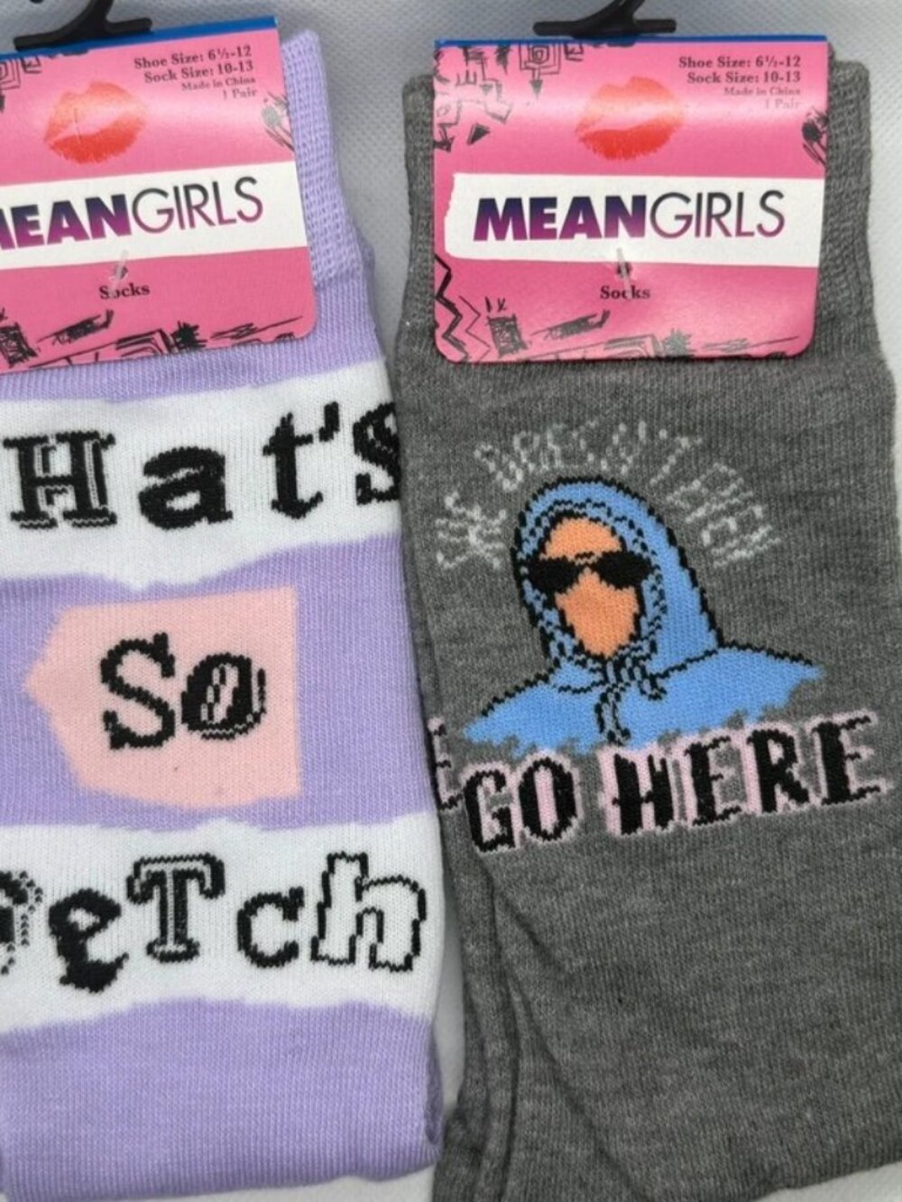 Mean Girls Socks 2-Pair Bundle – Brand New with Tags